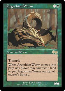 (USG)Argothian Wurm/アルゴスのワーム