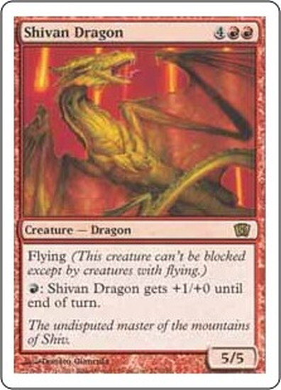 (8ED)Shivan Dragon(F)/シヴ山のドラゴン