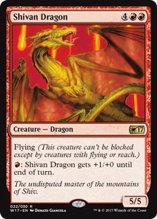 (W17)Shivan Dragon/シヴ山のドラゴン