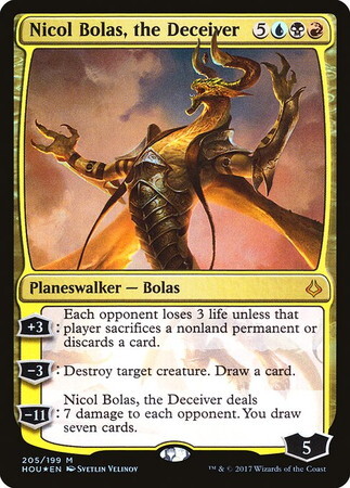 (HOU)Nicol Bolas the Deceiver(F)/欺瞞の主、ニコル・ボーラス