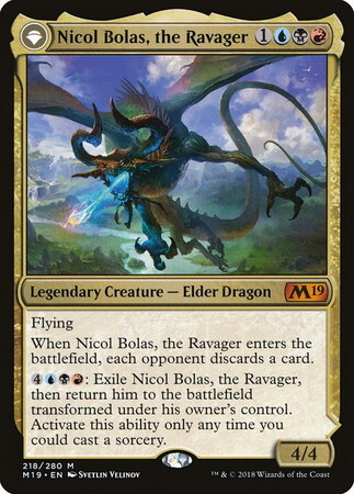 (M19)Nicol Bolas the Ravager(F)/破滅の龍、ニコル・ボーラス