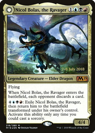 (M19)Nicol Bolas the Ravager(日付入)(F)/破滅の龍、ニコル・ボーラス