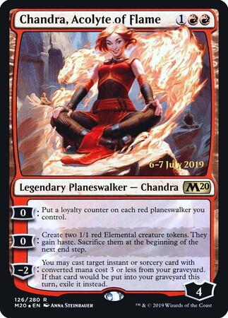 (M20)Chandra Acolyte of Flame(日付入)(F)/炎の侍祭、チャンドラ