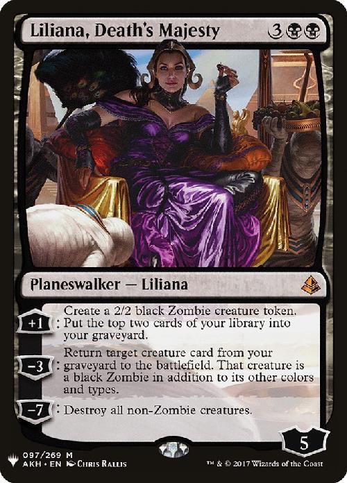 (AKH)Liliana Death's Majesty(LIST仕様)/死の権威、リリアナ