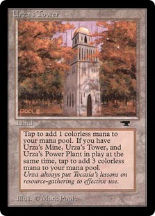 (ATQ)Urza's Tower(黒枠 赤森)/ウルザの塔
