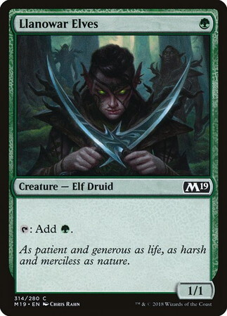 (M19)Llanowar Elves/ラノワールのエルフ