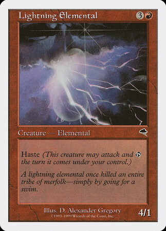 (BRB)Lightning Elemental(白枠93-99年)/稲妻の精霊