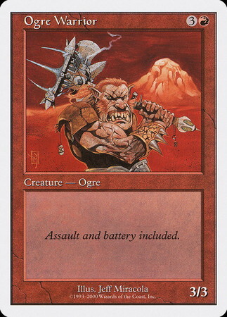(S00)Ogre Warrior(白枠2000年)/オーガの戦士