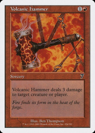 (7ED)Volcanic Hammer(F)/火山の鎚