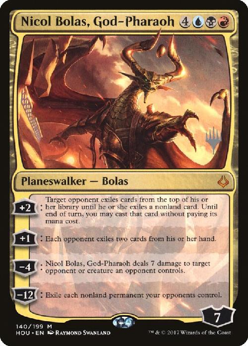 (HOU)Nicol Bolas God-Pharaoh(プロモP)(F)/王神、ニコル・ボーラス