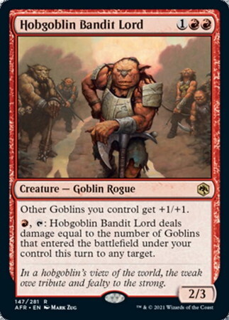 (AFR)Hobgoblin Bandit Lord(プロモP)(F)/ホブゴブリンの山賊の頭