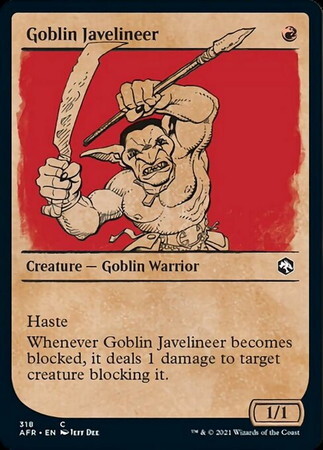 (AFR)Goblin Javelineer(ショーケース)/ゴブリンの投槍兵
