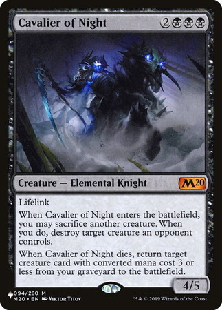 (M20)Cavalier of Night(LIST仕様)/夜の騎兵