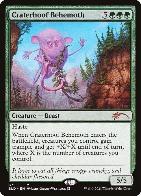 (SLD)Craterhoof Behemoth(375)(F)/孔蹄のビヒモス