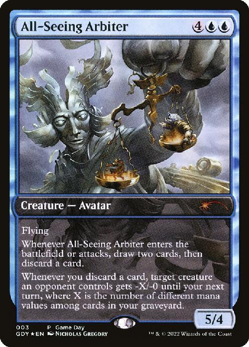 (GDY)All-Seeing Arbiter(Game Day)(F)/全知の調停者