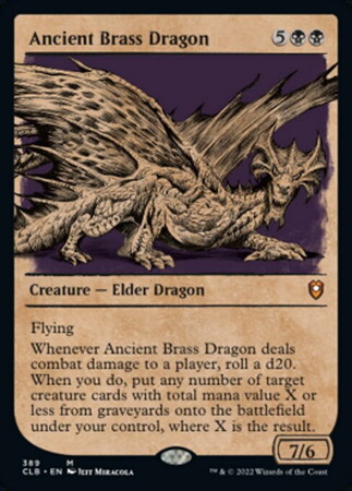 (CLB)Ancient Brass Dragon(ショーケース)(ルールブック)/エインシャント・ブラス・ドラゴン