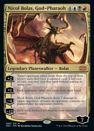 (2X2)Nicol Bolas God-Pharaoh(F)/王神、ニコル・ボーラス