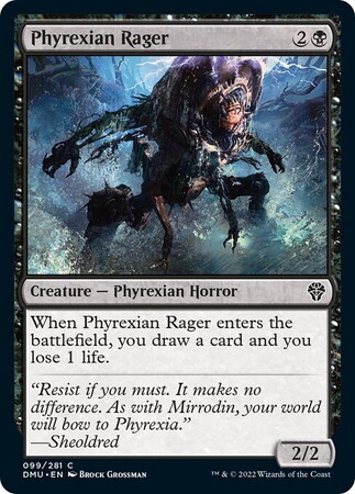 (DMU)Phyrexian Rager/ファイレクシアの憤怒鬼