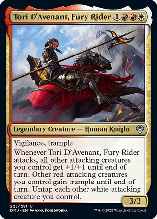 (DMU)Tori D'Avenant Fury Rider(F)/憤怒の乗り手、アヴナントのトーリ