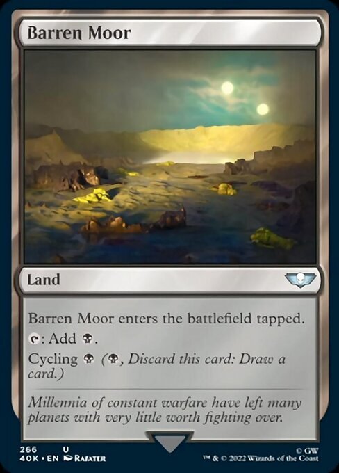 (40K)Barren Moor(266)(サージ)(F)/やせた原野