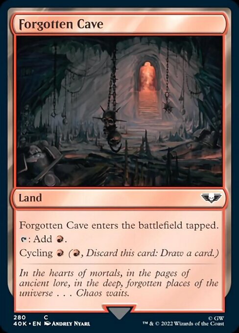 (40K)Forgotten Cave(280)(サージ)(F)/忘れられた洞窟
