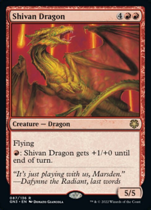 (GN3)Shivan Dragon/シヴ山のドラゴン