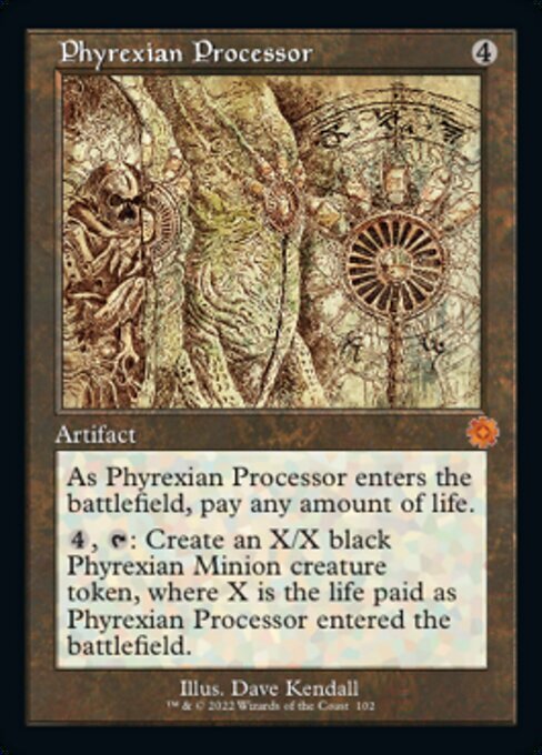 (BRR)Phyrexian Processor(102)(設計図)(旧枠)(F)/ファイレクシアの処理装置