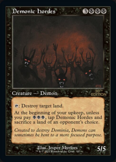 (30A)Demonic Hordes(397)(旧枠)/(未訳)