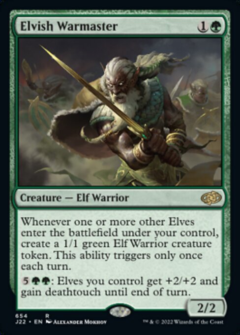 (J22)Elvish Warmaster/エルフの戦練者
