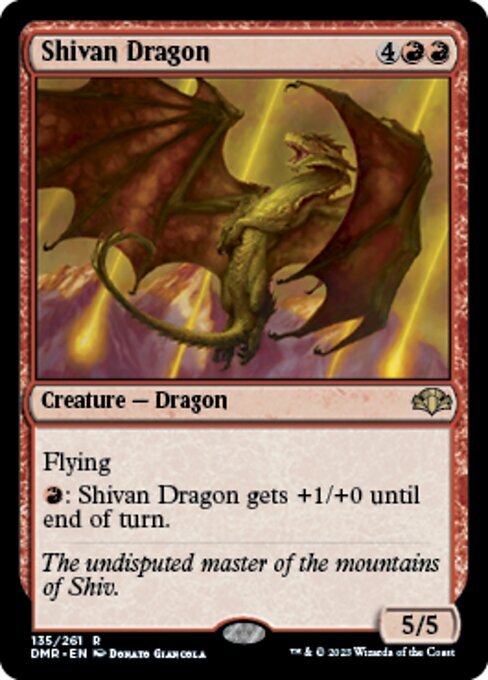(DMR)Shivan Dragon/シヴ山のドラゴン