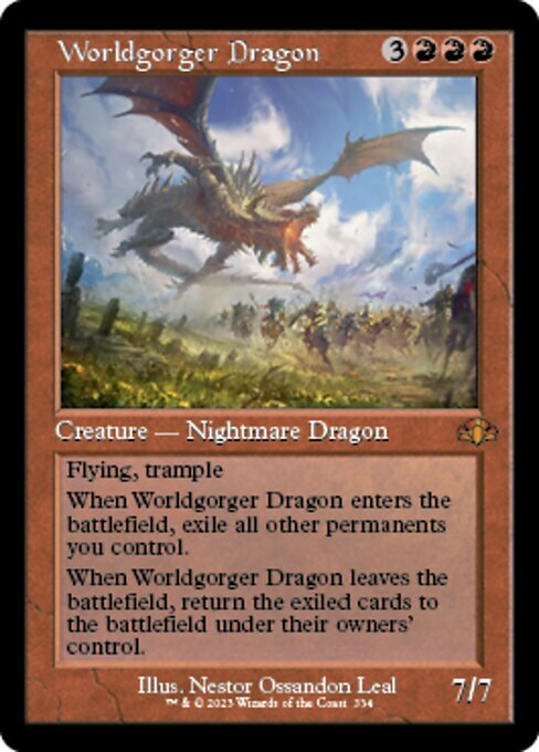 (DMR)Worldgorger Dragon(334)(旧枠)/世界喰らいのドラゴン