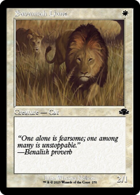 (DMR)Savannah Lions(270)(旧枠)(F)/サバンナ・ライオン