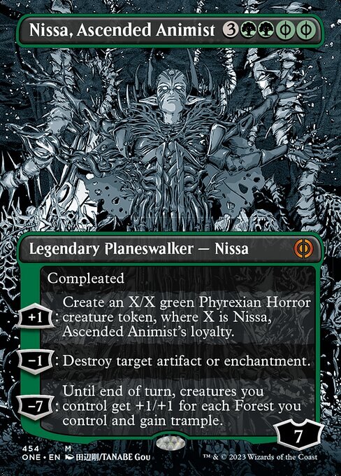 (ONE)Nissa Ascended Animist(454)(Step&compleat)(ボーダーレス)(漫画)(F)/向上した精霊信者、ニッサ