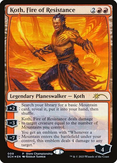 mtg レジスタンスの火コス 店舗名入り プロモ sch 【公式通販】