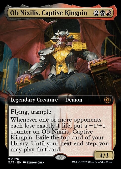 (MAT)Ob Nixilis Captive Kingpin(拡張枠)(0176)(F)/囚われの黒幕、オブ・ニクシリス