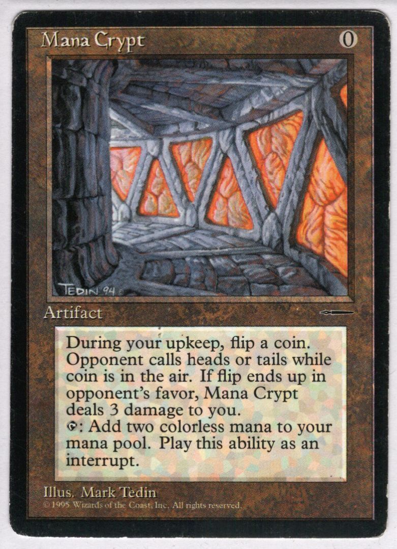 ブランド 新品 mtg 拡張アート 魔力の墓所/Mana Crypt 日本語