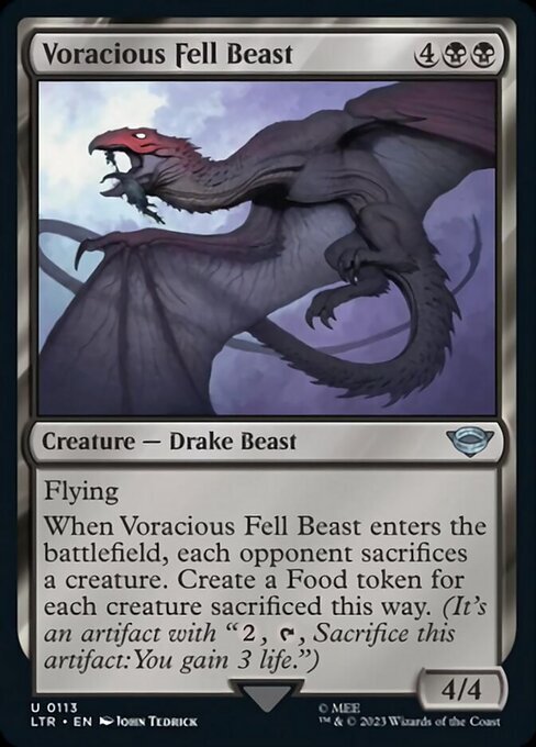 (LTR)Voracious Fell Beast/貪欲なる忌まわしき獣