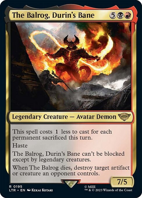 (LTR)The Balrog Durin's Bane/ドゥリンの禍、バルログ