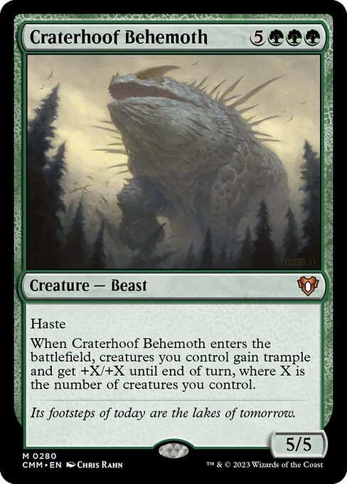 (CMM)Craterhoof Behemoth/孔蹄のビヒモス
