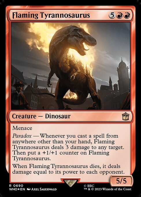 (WHO)Flaming Tyrannosaurus(0690)(サージ)(F)/燃え盛るティラノサウルス
