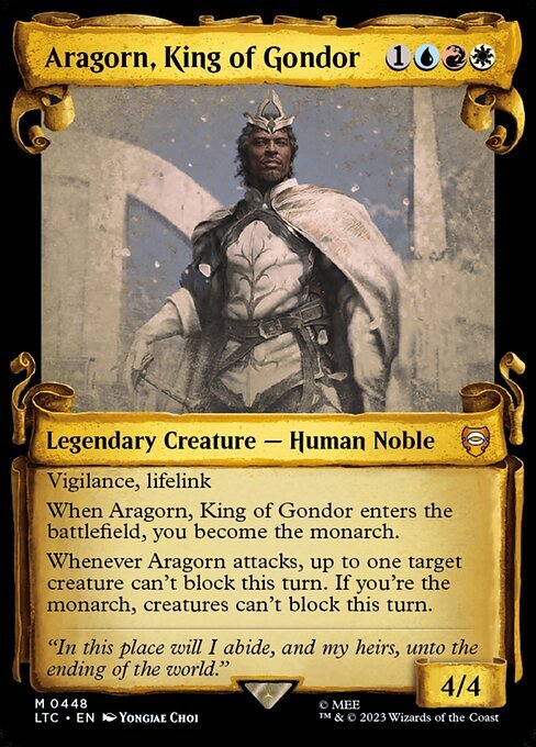 (LTC)Aragorn King of Gondor(0448)(ショーケース)(巻物)(F)/ゴンドールの王、アラゴルン
