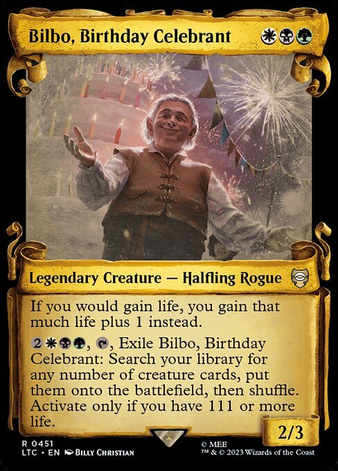 (LTC)Bilbo Birthday Celebrant(0451)(ショーケース)(巻物)(F)/誕生日の主賓、ビルボ