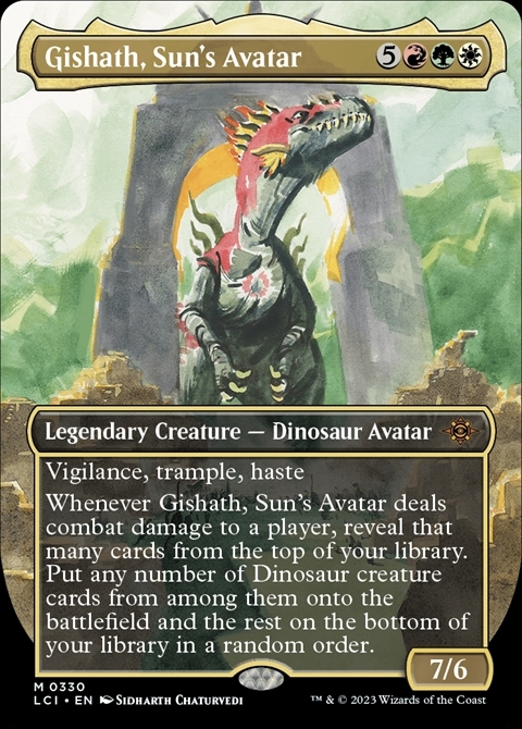 (LCI)Gishath Sun's Avatar(0330)(ボーダーレス)(恐竜)(F)/太陽の化身、ギシャス