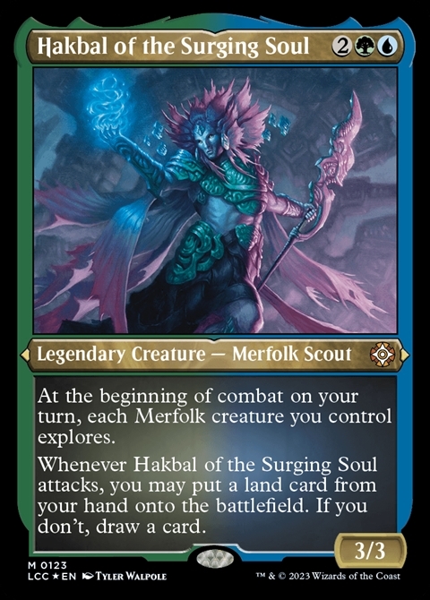 (LCC)Hakbal of the Surging Soul(0123)(ショーケース)(エッチング)(掲示用)(F)/うねる魂のハクバル