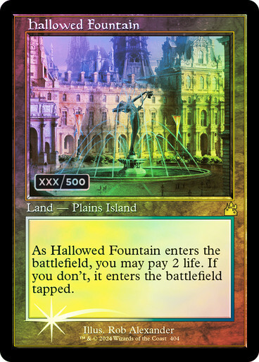 (RVR)Hallowed Fountain(シリアル入)(旧枠)(404)(F)/神聖なる泉