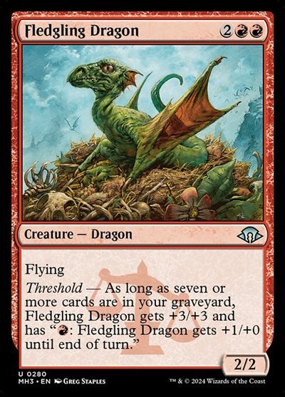 (MH3)Fledgling Dragon(0280)(F)/巣立つドラゴン