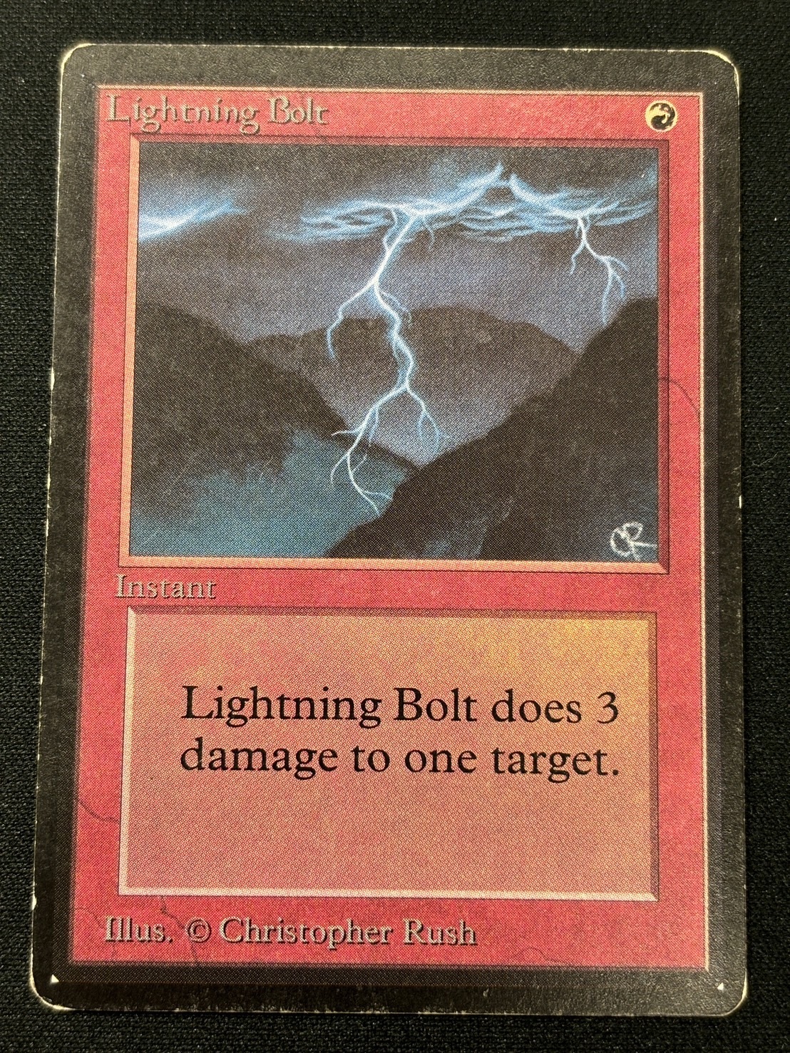 (LEB)Lightning Bolt(黒枠)(MP-)(EN)/稲妻