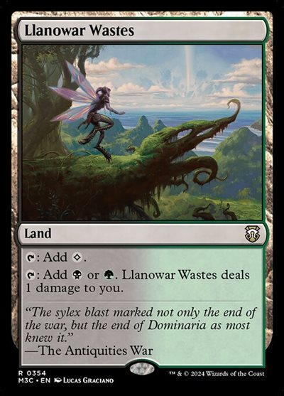 (M3C)Llanowar Wastes(0354)(リップル)(F)/ラノワールの荒原