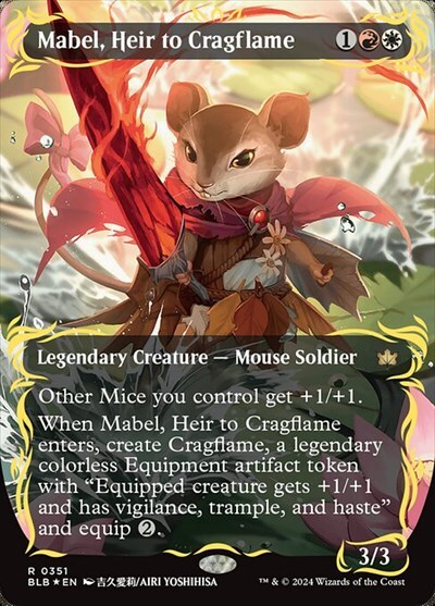 (BLB)Mabel Heir to Cragflame(0351)(レイズド)(ボーダーレス)(アニメ)(F)/岩山炎の後継者、メイブル