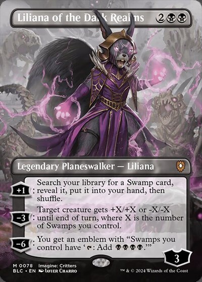 (BLC)Liliana of the Dark Realms(0078)(ボーダーレス)(イマジン)/闇の領域のリリアナ